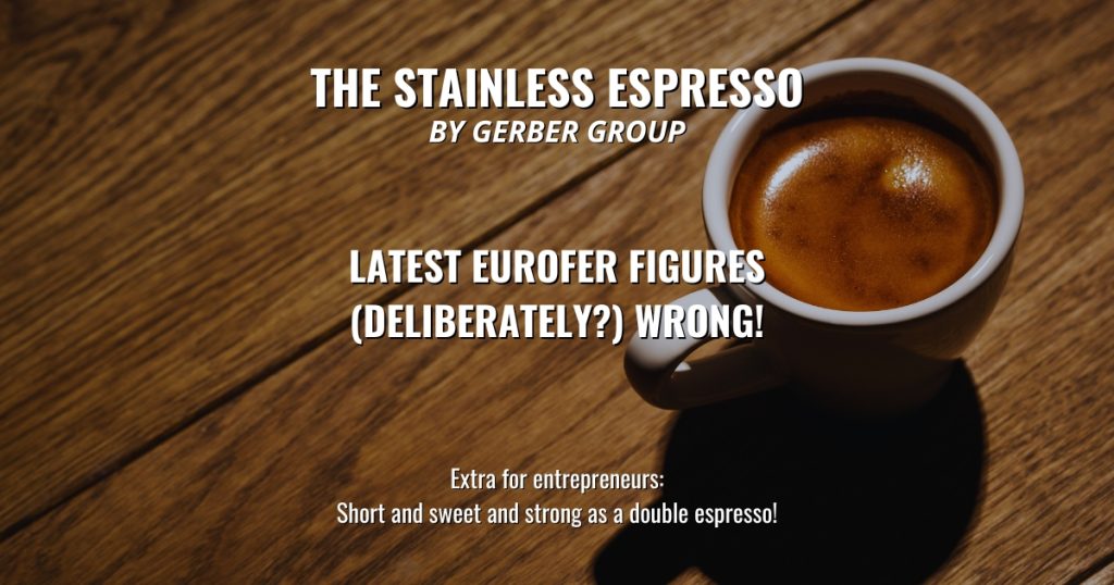 Latest EUROFER figures (deliberately?) wrong! - Stainless Espresso 1 Latest EUROFER figures (deliberately?) wrong!