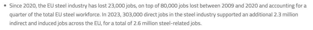 Latest EUROFER figures (deliberately?) wrong! - Stainless Espresso 3 Source: European steel industry and manufacturing at existential risk: radical Clean Industrial Deal last train for stronger and greener EU, warns EUROFER