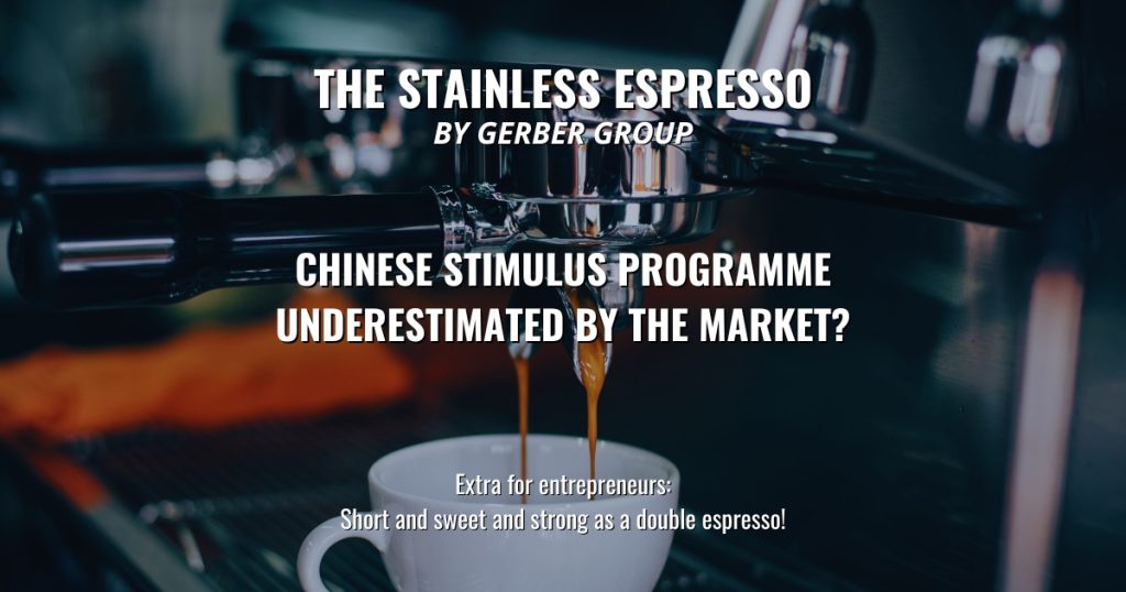 Chinese stimulus programme underestimated by the market? - Stainless Espresso 1 Chinese stimulus programme underestimated by the market?