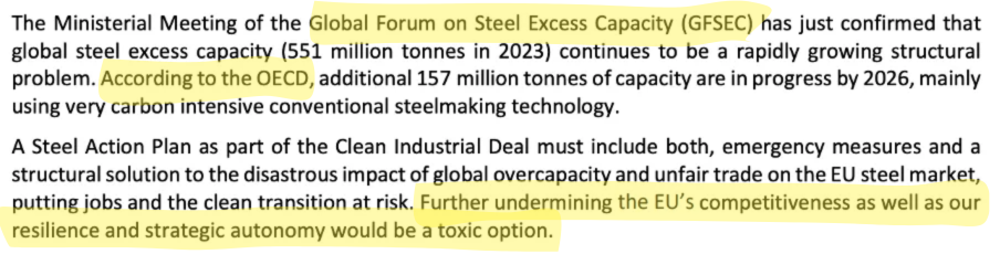 Are half-truths actually lies? We think so, what do you think? - Stainless Espresso 13 Eurofer Open Letter: Strategic autonomy? Overcapacity? Self-sufficient?