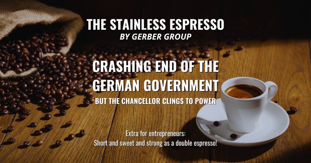 Crashing end of the German government