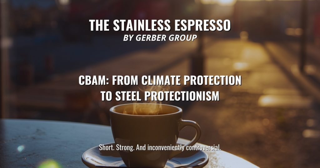 CBAM: From Climate Protection to Steel Protectionism - Stainless Espresso 1 CBAM: From Climate Protection to Steel Protectionism