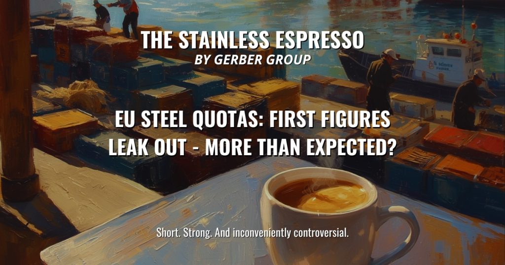 EU Steel Quotas: First Figures Leak Out - More Than Expected? - Stainless Espresso 1 EU Steel Quotas: First Figures Leak Out - More Than Expected?