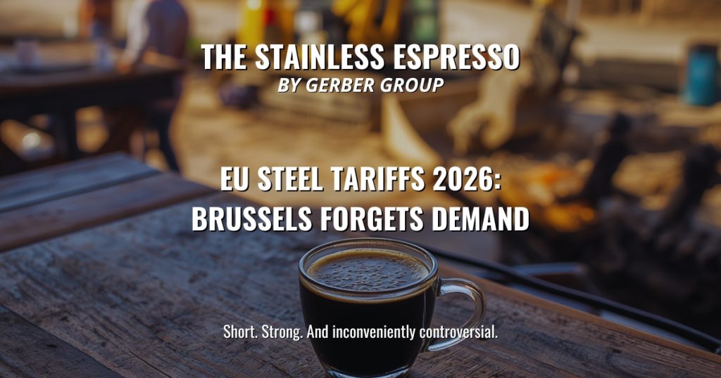 EU Steel Tariffs 2026: Brussels Forgets Demand - Stainless Espresso 1 EU Steel Tariffs 2026: Brussels Forgets Demand