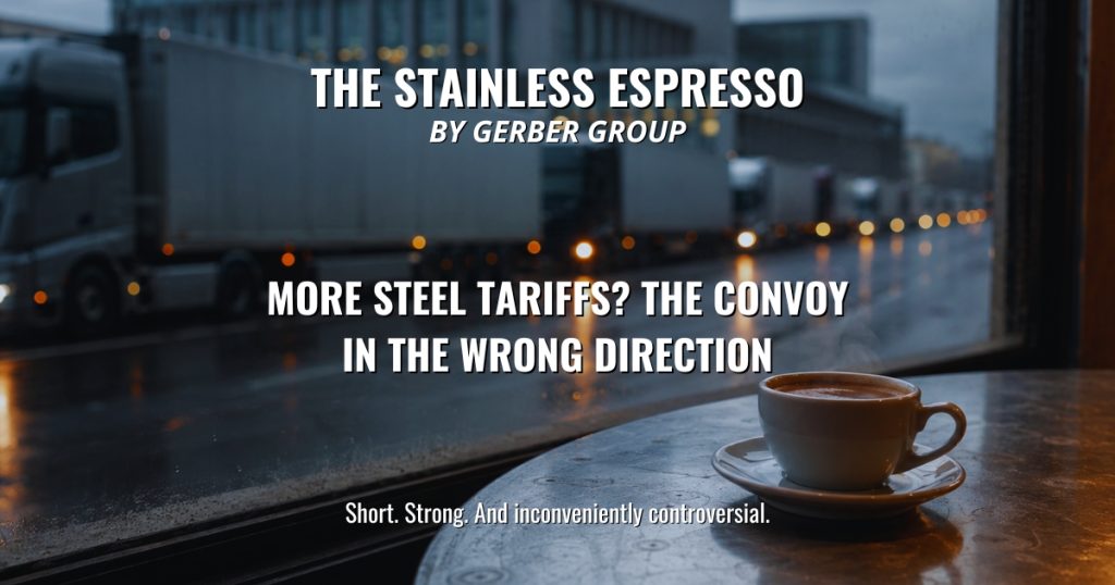 More Steel Tariffs? The Convoy in the Wrong Direction - Stainless Espresso 1 More Steel Tariffs? The Convoy in the Wrong Direction
