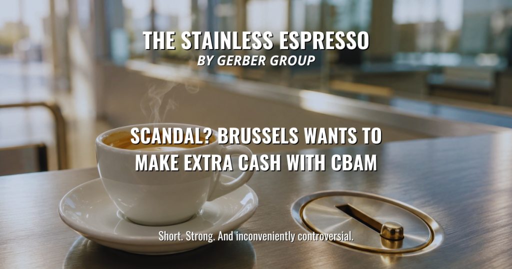 Scandal? Brussels Wants to Make Extra Cash With CBAM - Stainless Espresso 1 Scandal? Brussels Wants to Make Extra Cash With CBAM