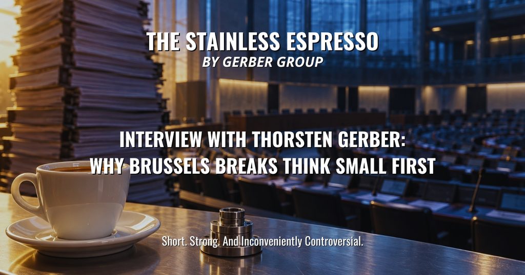 Thorsten Gerber: Why Brussels Breaks Think Small First